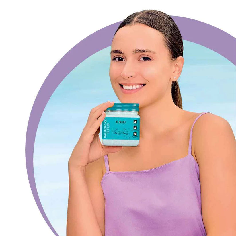 Dr. Rashel Hyaluronic Acid Scrub.