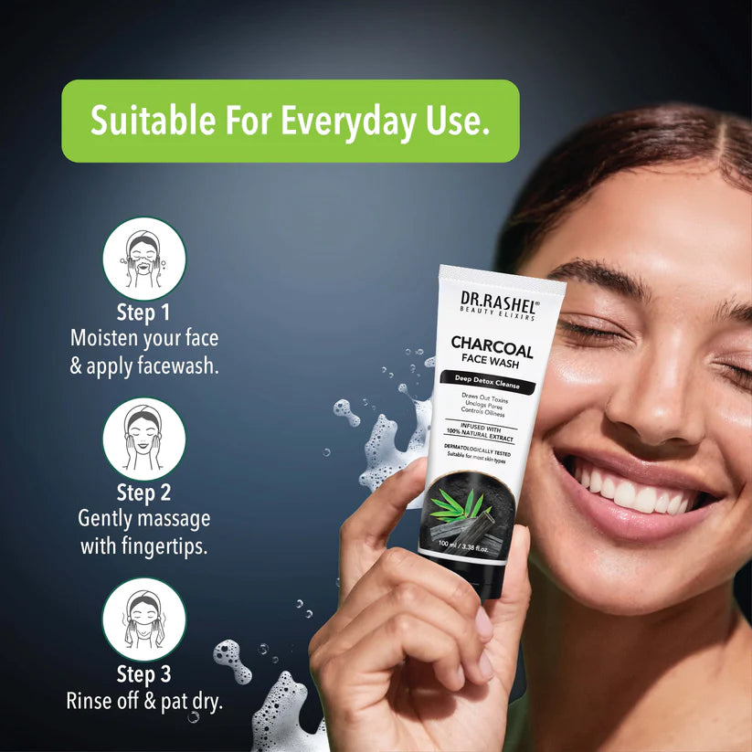 DR.RASHEL CHARCOAL FACE WASH