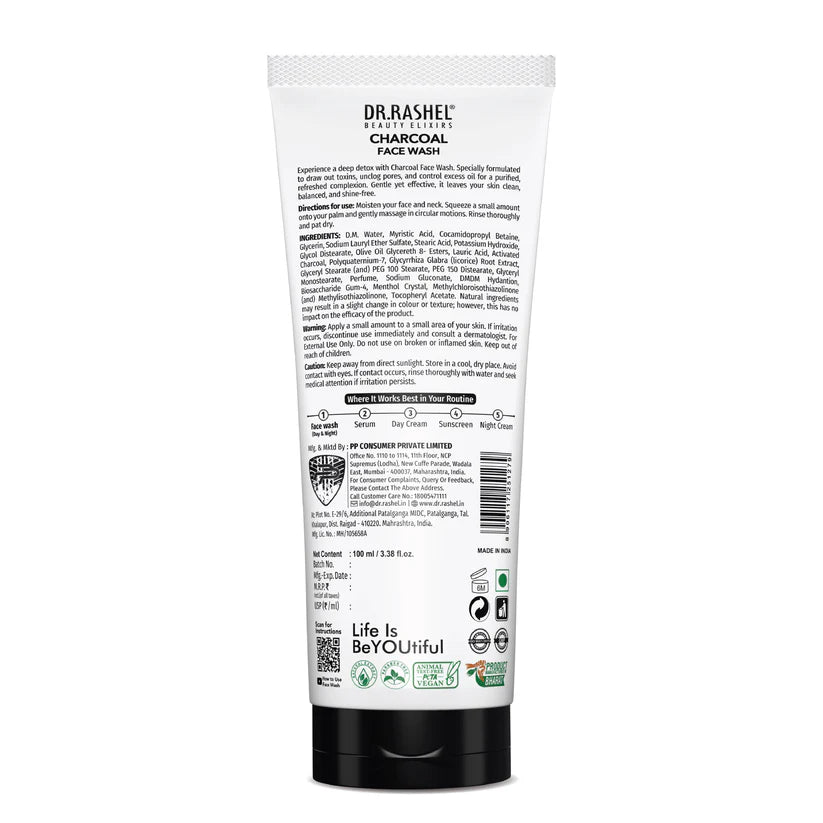DR.RASHEL CHARCOAL FACE WASH
