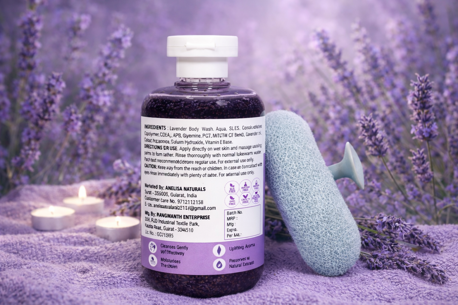 ANELISA LAVENDER SCRUB SHOWR GEL