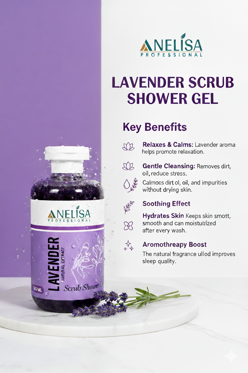 ANELISA LAVENDER SCRUB SHOWR GEL