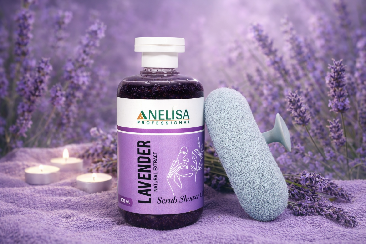 ANELISA LAVENDER SCRUB SHOWR GEL